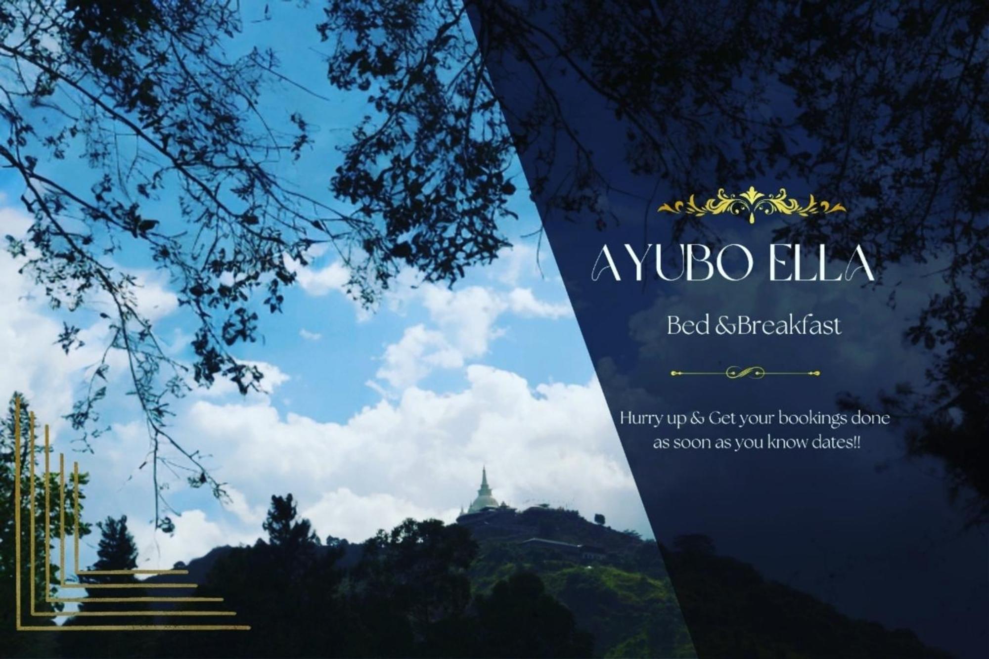 Ayubo Ella - Bed & Breakfast Экстерьер фото